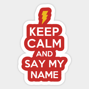 Say my name: Shazam Sticker